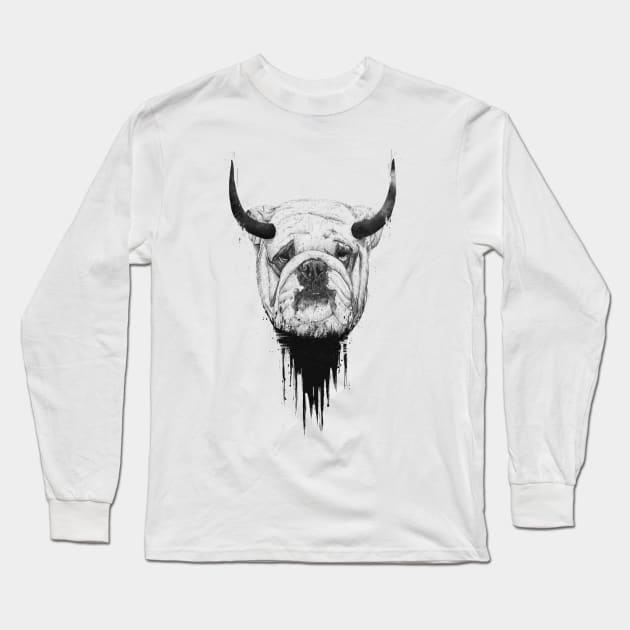 Bulldog Long Sleeve T-Shirt by soltib